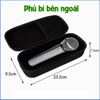 Túi SmileBox đựng micro chống sốc chống thấm, túi khung cứng chống sốc bảo vệ micro karaoke ca nhạc - Hàng chính hãng