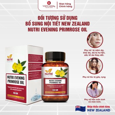 Bộ Sản Phẩm Bổ Sung Nội Tiết Tố Nữ: Nutri Evening Primrose Oil & Omega 3 - 60 Viên