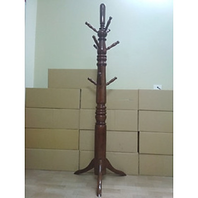 Cây treo đồ bằng gỗ đậm màu 