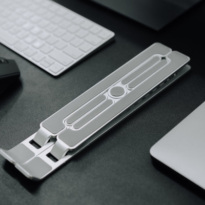 Đế Tản Nhiệt Cho Laptop, Macbook - Giá Đỡ, Kệ Đỡ, Phụ Kiện Cao Cấp Cho Macbook, Laptop Bằng Hợp Kim Nhôm Điều Chỉnh Tầm Nhìn Thông Minh Gấp Gọn KUNBE - Hàng Chính Hãng