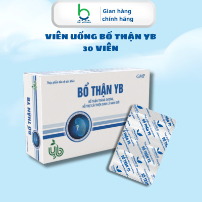 Viên Uống Bổ Thận YB Hỗ Trợ Cải Thiện Sinh Lý Nam Giới, Bổ Thận Tráng Dương - Hộp 30 viên