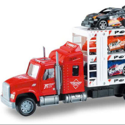 TOYSTAR - 666-200A Mô hình Xe tải chở 12 ô tô (KT 64x8x16.5cm)