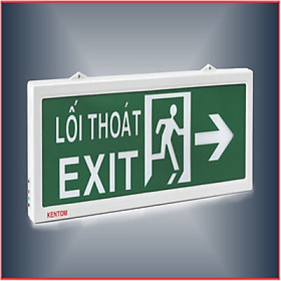 ĐÈN THOÁT HIỂM EXIT LIGHT KT-110 KENTOM (1 MẶT)