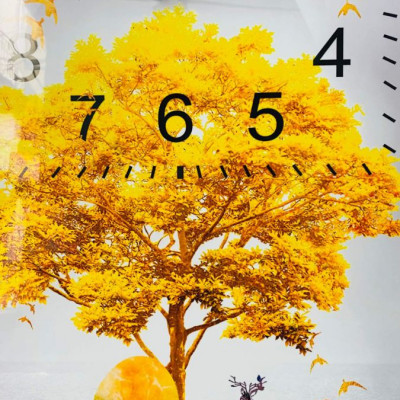 Tranh đồng hồ tráng gương hiện đại- tranh đồng hồ treo phòng khách - phòng ngủ - nhà hàng - khách sạn - tranh đồng hồ tráng gương pha lê trang trí nhà cửa - tặng kèm đinh 3 chân