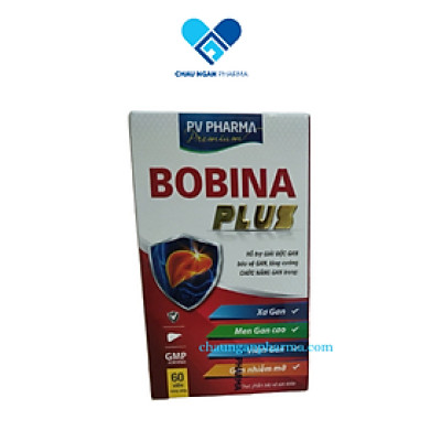 Viên uống bổ gan Bobina Plus PV Chai 60 viên