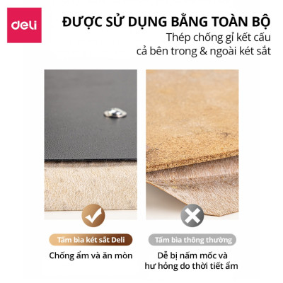 Két Sắt Mini Chính Hãng Deli, Két Sắt Gia Đình 3 Kích Thước Khóa Chống Trộm An Toàn Bảo Mật Cao