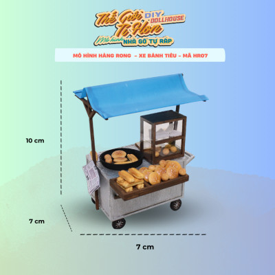 MÔ HÌNH TỰ LẮP RÁP DIY SÀI GÒN XƯA VÀ NAY - XE BÁN BÁNH TIÊU - HR07