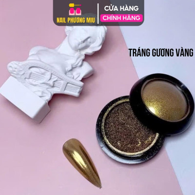Tráng Gương Lẻ Màu Bạc Và Vàng Siêu Mịn Làm Nail, Tạo Hiệu Ứng Tráng Gương Sáng Loáng Cho Móng Bóng Đẹp Kết Hợp Cùng Sơn Gel Nữ Women