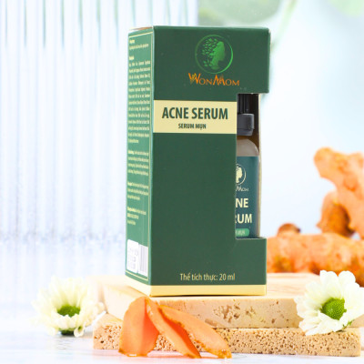 Acne serum đánh bay mụn, sạch thâm sẹo, dưỡng trắng da Wonmom 20ml