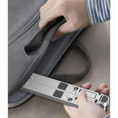 Giá Đỡ Laptop Hợp Kim Nhôm Cao Cấp FIRO F39 - Đế Tản Nhiệt Cho Laptop,Macbook,Máy Tính Xách Tay,Gấp Gọn Tiện Lợi - 10 Vị Trí Điều Chỉnh Góc Độ - Tương Thích Với Các Dòng Laptop/Macbook 11 - 17inch Và Tất Cả Máy Tính Bảng - Hàng Chính Hãng