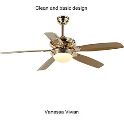 Quạt trần cổ điển trang trí phòng khách phòng ngủ cao cấp SuperVilighting 5 cánh 811 động cơ đồng Hàng chính hãng