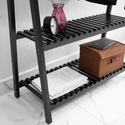 GIÁ TREO QUẦN ÁO CHỮ A GỖ ĐA NĂNG 2 TẦNG SIZE 1M - AHAN 2F 1M 