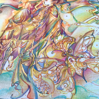 Tranh in nghệ thuật "Nghệ Nhân Diều Sáo"