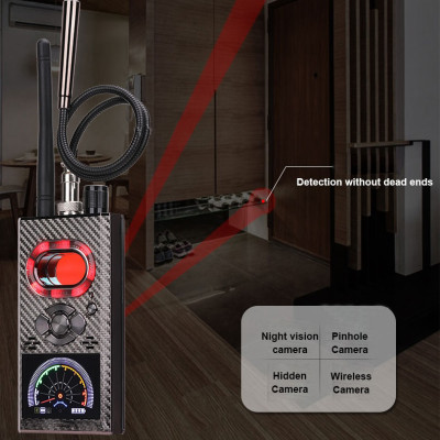 ROGTZ - Máy Dò Phát Hiện Camera, GPS, Máy Ghi Âm K99 Phát hiện đa dạng Camera GPS Máy Ghi Âm Sóng Tín Hiệu 5 Chế Độ Linh Hoạt Phạm Vi Dò Rộng 0,1-10m Chống Nghe Trộm Đèn Hồng Ngoại Nhỏ Gọn Tiện Lợi Bảo Mật Toàn Diện An Toàn Tuyệt Đối - Hàng Chính Hãng