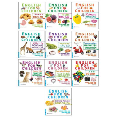 Sách - Bộ Sách Bé Học Tiếng Anh Qua Hình Ảnh (Bộ 10 Cuốn)