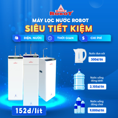 MÁY LỌC NƯỚC NÓNG THÔNG MINH ROBOT RBSmartPlus-9 - Hàng Chính Hãng