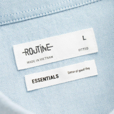 Áo sơ mi nam ROUTINE ngắn tay. chất liệu oxford Fitted - 10S24SHS002CR3 | ROUTINE CÀ MAU