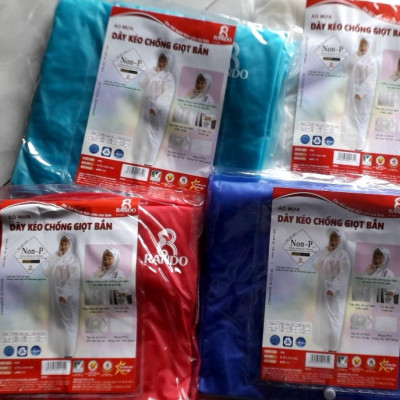 Áo mưa dây kéo chống giọt bắn