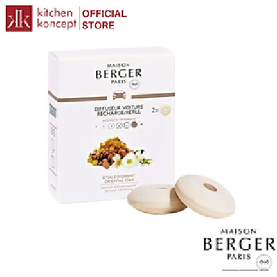 Maison Berger - Bộ tinh dầu xe hơi- 2 cái