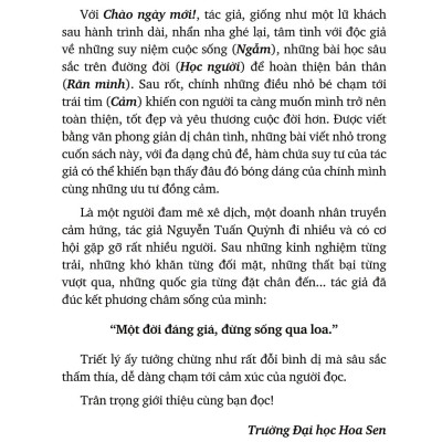 Chào Ngày Mới - Một Đời Đáng Giá Đừng Sống Qua Loa
