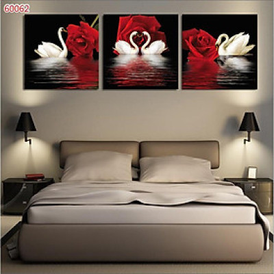 Tranh treo tường phòng ngủ thiên nga 60062