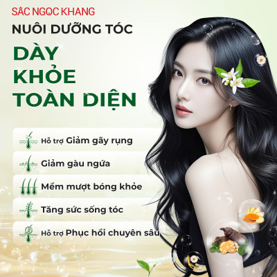 Dầu Gội 26 Thảo Dược Sắc Ngọc Khang - Hỗ Trợ Làm Sạch Sâu, Giảm Gãy Rụng, Nuôi Dưỡng Mái Tóc Chắc Khỏe Bồng Bềnh