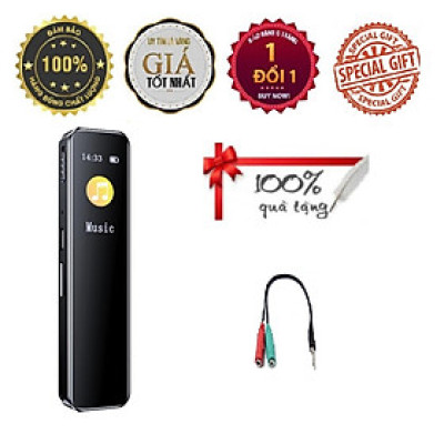 KHUYẾN MÃI KHỦNG, SỐ LƯỢNG CÓ HẠN - ROGTZ - Máy ghi âm kỹ thuật số mini G4 Nghe nhạc MP3 Pin trâu 210mAh 20 giờ  Dung lượng lớn Đa chức năng Màn hình LCD 1536KBPS | HD | WAV OGG USB 2.0 Windows 2000 Hỗ trợ thẻ nhớ 128GB  - Hàng Chính Hãng