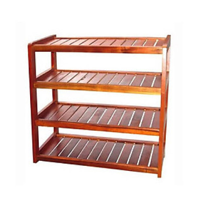 Kệ Giày Dép 4 Tầng Dài 62 cm Gỗ Cao Su 