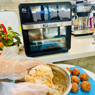 Nồi Chiên Không Dầu Kết Hợp Nồi Hấp - KUCHEN ĐỨC -  KU PCL2228 - 15 Lít - Hàng chính hãng.