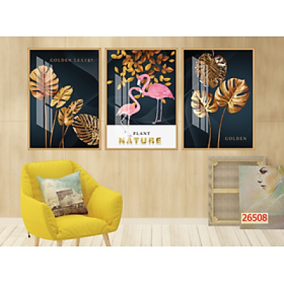 Tranh treo tường hiện đại/Tranh GP gỗ MDF cao cấp, tặng kèm đinh 26508