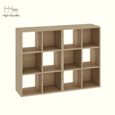 HAPPY FURNITURE , COMBO 2 kệ sách 6 ngăn - CHANN, KSA_103 , 108cm x 28cm x 80cm DxRxC