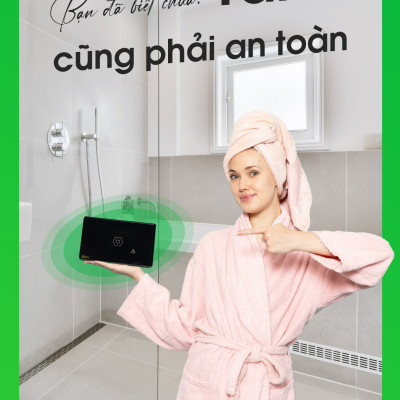 [Chống Giật] [Công Nghệ Wifi] Công Tắc Chống Giật Bình Nóng Lạnh Hunonic Datic