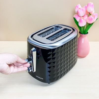 Máy Nướng Bánh Mì Lock&Lock EJB222BLK 850W Màu đen - hàng chính hãng
