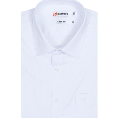 Áo sơ mi nam KHATOCO ngắn tay A1MN468T2-CNTR586-2608-N