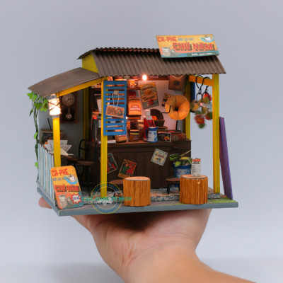 MÔ HÌNH TỰ LẮP RÁP DIY SÀI GÒN THU NHỎ - CÀ PHÊ ĐÁ - AD07