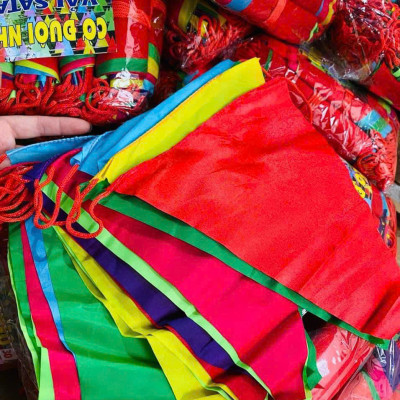 Cờ Đuôi Nheo Trang Trí Ngoài Trời - Dài 10m 30 Lá , Cờ Dây Tam GIác Chất Liệu Polyester, Sử Dụng Lâu Dài, Tái Sử Dụng - HÀNG CHÍNH HÃNG MINIIN