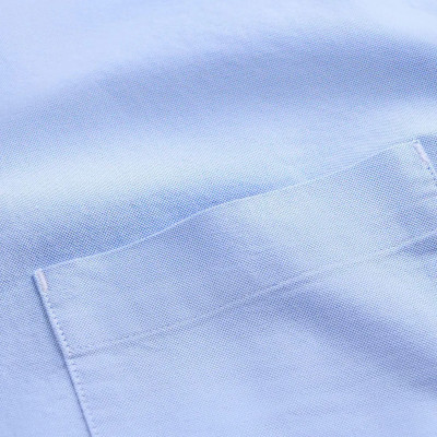 Áo sơ mi nam tay dài oxford trơn xanh nhạt form loose - RT 10F24SHL008 | ROUTINE CÀ MAU