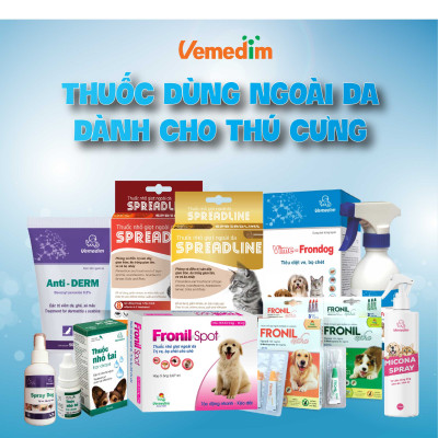 Vemedim Loxic oral for pet hỗn dịch uống kháng v.i.ê.m, giảm đau, hạ sốt, chai 20ml
