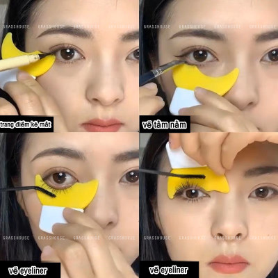 Dụng Cụ Hỗ Trợ trang điểm kẻ mắt, chuốt mascara Đa Năng tiện lợi nhỏ gọn [micro]