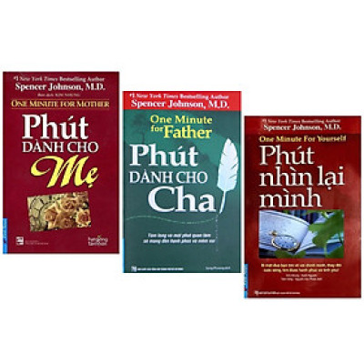 Combo 3 Cuốn Sách Kỹ Năng Sống:  Phút Dành Cho Cha (Tái Bản) + Phút Dành Cho Mẹ (Tái Bản) + Phút Nhìn Lại Mình (Tái Bản) - (Những Câu Chuyện Về Hành Trình Đi Tìm Hạnh Phúc, Sách Kỹ Năng)