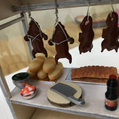 MÔ HÌNH TỰ LẮP RÁP DIY SÀI GÒN THU NHỎ - XE BÁNH MÌ HEO QUAY - HR12