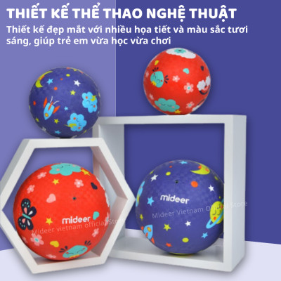 Bóng cao su, banh cho bé Mideer Playround Ball, Bóng hơi đồ chơi vận động cho bé 1,2,3,4 tuổi