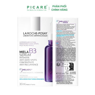Dưỡng chất giảm thâm nám và dưỡng sáng toàn diện La Roche-Posay Mela B3 serum 30ml