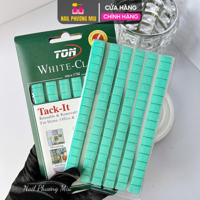 Đất Sét Dính Đa Năng Dán Đế Móng Mẫu 102 Miếng Keo Mini Màu Xanh, Có Thể Tái Sử Dụng Làm Nail Cố Định Siêu Bền Nữ Women