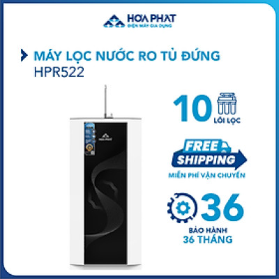 Máy lọc nước RO tủ đứng Hòa Phát HPR522 - Bảo hành linh kiện đến 36 tháng - Hàng chính hãng