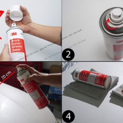 Dung dịch tẩy keo nhựa đường 3M 08987 chất tẩy rửa đa năng vết keo nhựa dầu mỡ vết bẩn vệ sinh xe