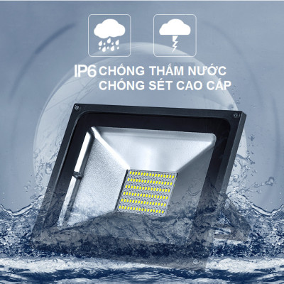 Đèn Led Năng Lượng Mặt Trời Chiếu Sáng Ngoài Trời IP65 100W AZONE