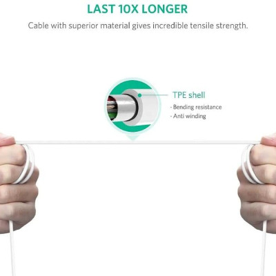 Ugreen UG40560Us241TK 1m màu trắng cáp USB Type C ra cổng máy in USB 2.0 Type B tốc độ cao - HÀNG CHÍNH HÃNG