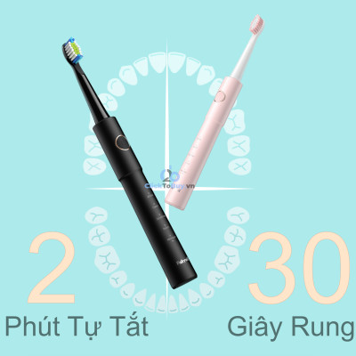 Bàn chải đánh răng Fairywill E11. Công nghệ Đức, tặng kèm 8 đầu bàn chải đủ dùng trong 2 năm
