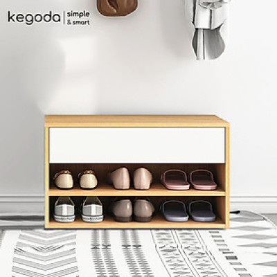 Kệ Tủ Giày Phong Cách Bắc Âu, Sức Chứa Lớn, Có Ghế Ngồi Mang Giày Thương Hiệu KEGODA KGD71